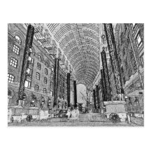 Esboço de Londres da galeria dos fenos Cartoes Postais