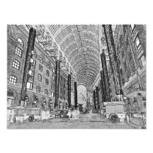 Esboço de Londres da galeria dos fenos Foto