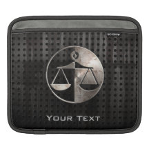 Escalas ásperas de justiça bolsa de iPad