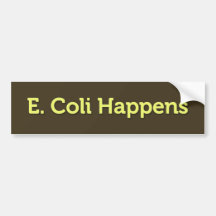 Escherichia Coli acontece Adesivos