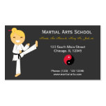Escola de artes marciais modelo cartoes de visitas