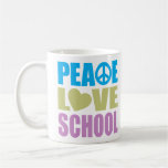 Escola do amor da paz canecas