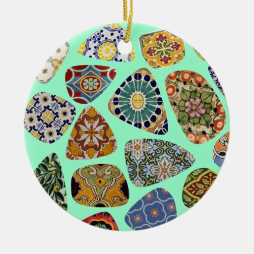 Espanhol & mosaico mexicano do azulejo ornamento