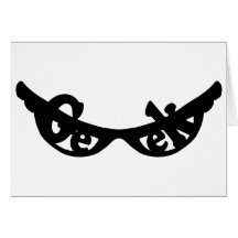 Especs. do geek cartão