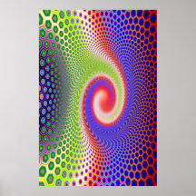 Espiral de Hexacomb Poster