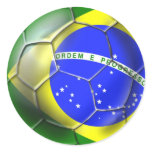 Esportes 2014 brasileiros da bandeira do futebol d autocolantes