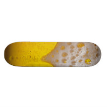 Espuma da cerveja clara skate boards