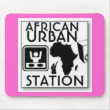 estação urbana africana mouse pad