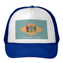 Estado de bandeira de Delaware Bonés