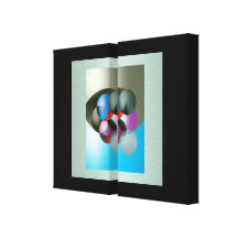 Estalo da cor impressão em tela canvas