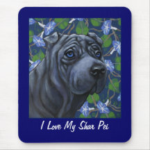 Esteira Mousepad do rato do cão de Shar Pei