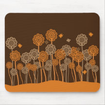 Esteira retro Funky do rato do jardim Mouse Pads