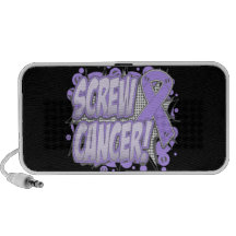 Estilo cómico do cancer do parafuso caixinha de som para iPod