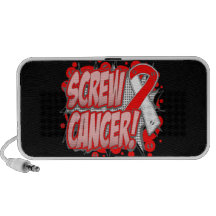 Estilo cómico do cancer oral do parafuso caixinhas de som para mp3