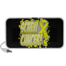 Estilo cómico do cancer Testicular do parafuso Caixinha De Som Portátil