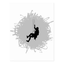 Estilo do Scribble do alpinismo Cartões Postais