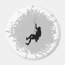 Estilo do Scribble do alpinismo Imãs De Refrigerador