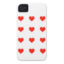 estilo feminino dos corações do caso do iPhone 4/4 Capa De iPhone 4 Case-Mate
