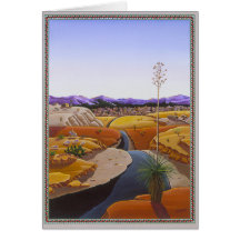 Estrada do deserto cartao