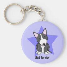 Estrela BW bull terrier de Kawaii Chaveiro