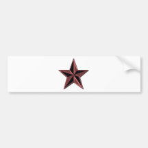 Estrela cor-de-rosa e preta adesivo