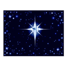 Estrela da natividade do Natal Cartões Postais
