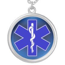 Estrela da vida/EMT Colares Personalizados