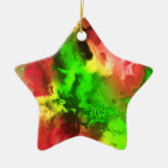 Estrela de mármore do Fractal 2-4 Enfeites De Natal