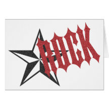 Estrela do rock cartões