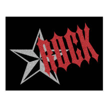 Estrela do rock cartoes postais