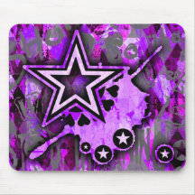Estrela roxa mousepad