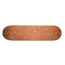 Estrelas alaranjadas do brilho skates personalizados