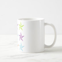 Estrelas brilhantes & brancas canecas