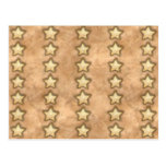 Estrelas de cobre marteladas cartão postal