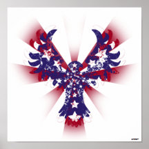 Estrelas & listras de Eagle do americano Pôsteres