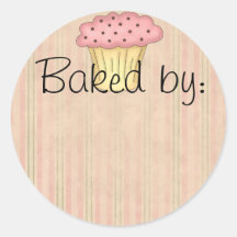 Etiqueta da cozinha do cupcake adesivo