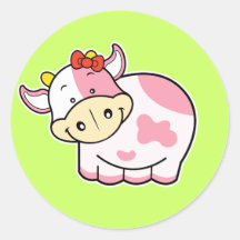 Etiqueta da vaca adesivos