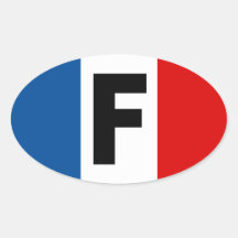 Etiqueta de France Adesivos Oval
