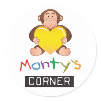 Etiqueta de Monty autocolantes