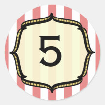 Etiqueta do aniversário do circo adesivos