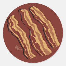 Etiqueta do bacon adesivos
