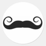 Etiqueta do bigode adesivo