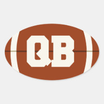 Etiqueta do futebol de QB Adesivos
