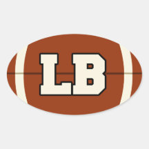 Etiqueta do futebol do linebacker adesivos