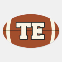 Etiqueta do futebol do tight end adesivo