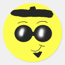 Etiqueta do smiley de Berret Adesivos