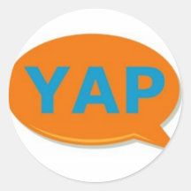 Etiqueta pequena do YAP Adesivos Em Formato Redondos