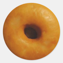 Etiqueta vitrificada da rosquinha adesivo