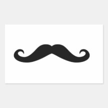 ETIQUETAS do bigode!! Adesivo Em Formato Retângular