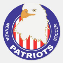 Etiquetas dos patriotas adesivo em formato redondo